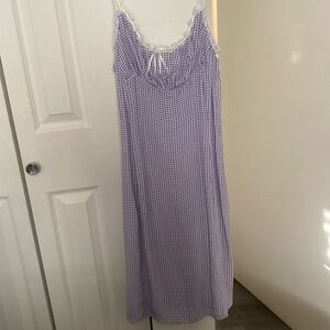Rouje purple gingham dress